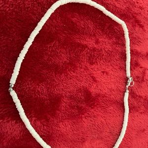 white shell necklace